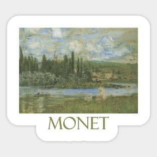 Vetheuil sur Seine by Claude Monet Sticker